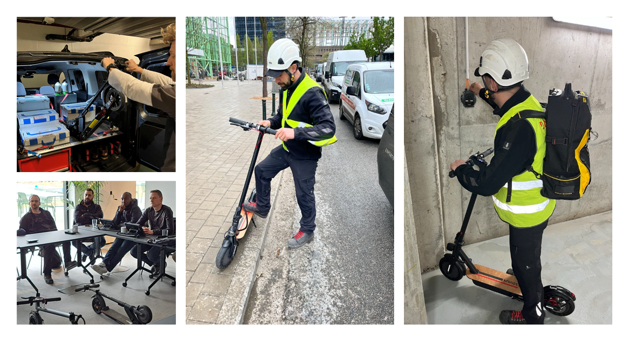 Dalemans - techniciens en trotinette